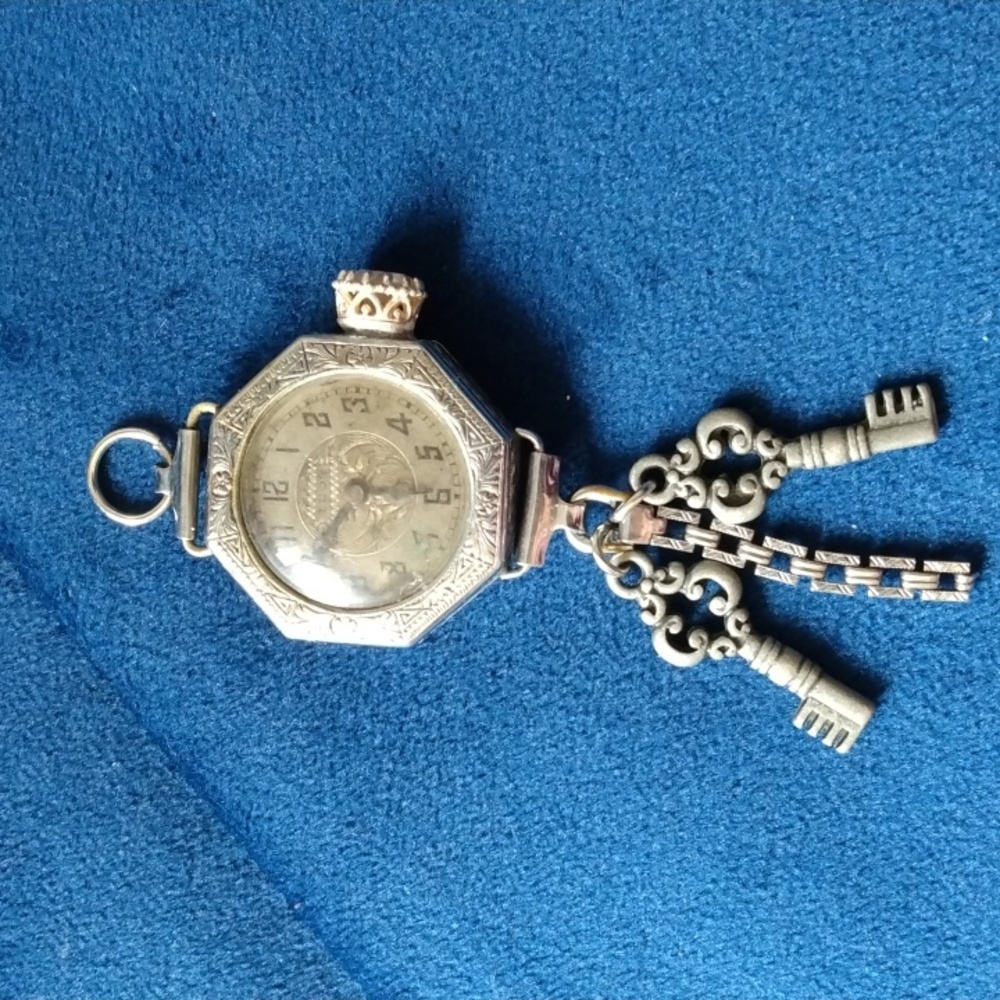 SOLD🚂Steampunk Art Deco watch⏱️ pendant